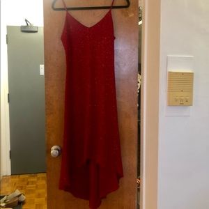 Sparkly red dress